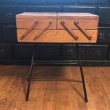 Vintage sewing worker