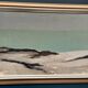 Large Original Swedish Oil on Canvas – 'Coastal Landscape' by Eric Cederberg (1897–1984) – Signed – vintage and framed – 36 × 87 cm (14.2 × 34.3 inches)