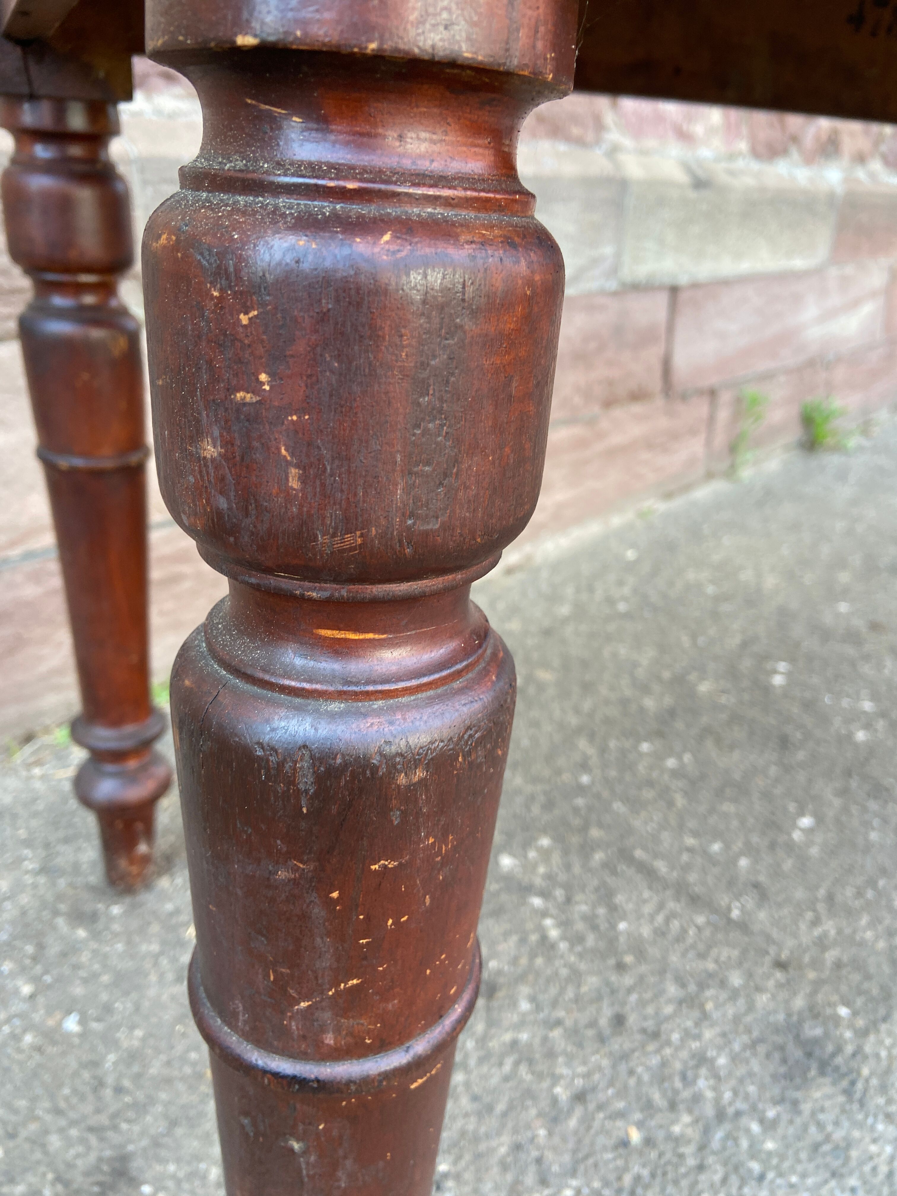 Vintage brasserie table