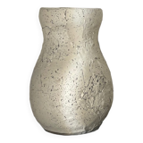 Textured beige vase