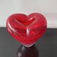 Red Heart Vase Murano attributed to Salviati by Maria Christina Hamel