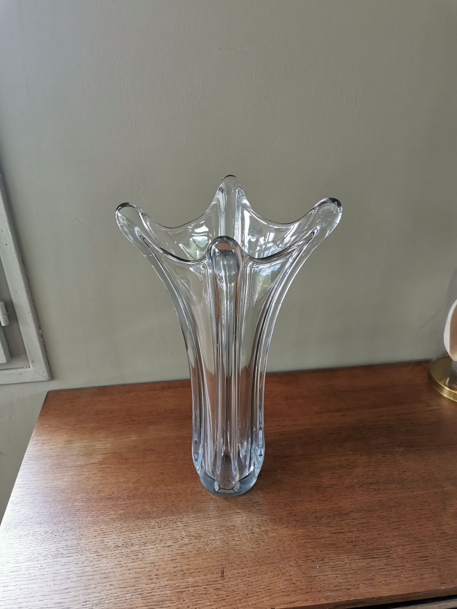 Vintage crystal vase
