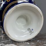 Gien earthenware vase with Renaissance decoration, 20th century.