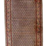 Vintage Indian Carpet Seraband handmade 74cm x 301cm 1970s, 1C813