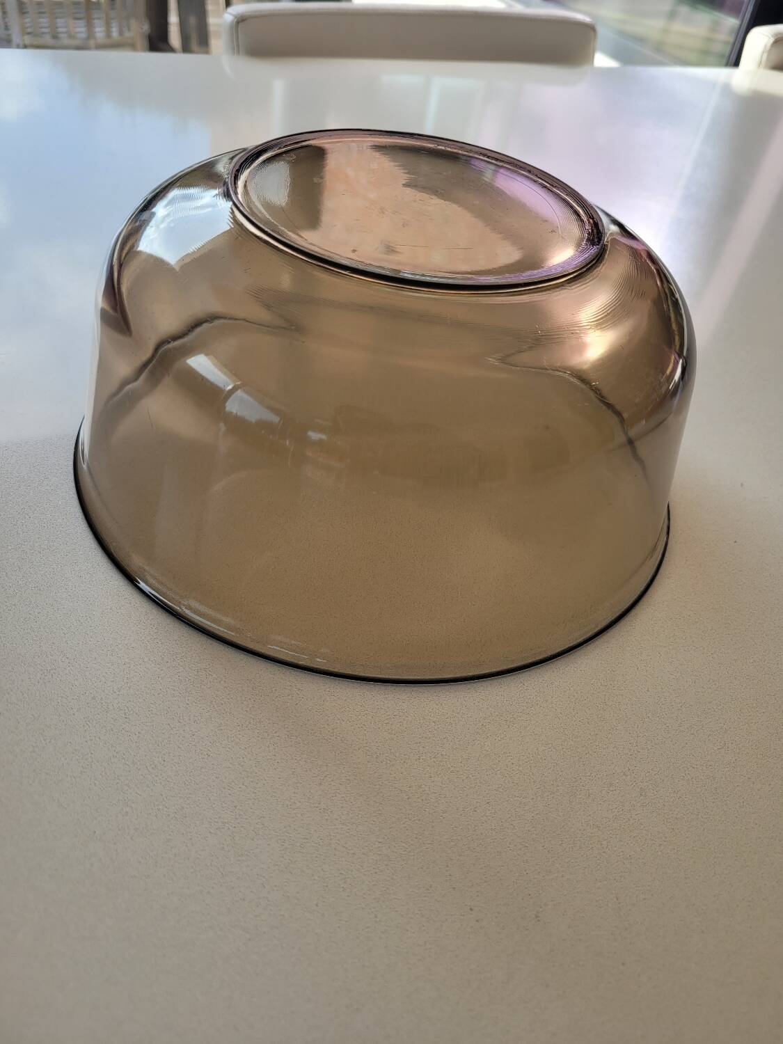 Arcoroc salad bowl in smoked glass