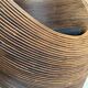 Organic Rattan Lounge Chair Attributed to Gabriella Crespi