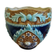 Cache pot en barbotine art nouveau