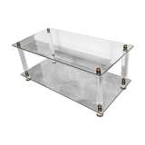 Roche Bobois coffee table. 1970. Lucite and glass.