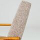 Scandinavian armchair granola beige Mid century modern design by H.Lis