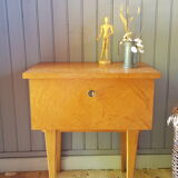 Compass foot bedside table