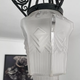 Hanging lamp in wrought iron and pressed molded glass, art nouveau