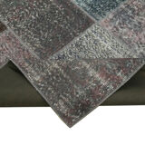Handmade Oriental Contemporary 170 cm x 240 cm Grey Patchwork Carpet