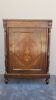 Napoleon III sideboard in floral marquetry and marble 19th century