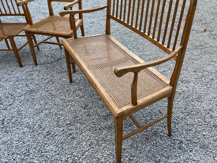 Cane lounge from the 1900s.