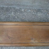 Wooden wall coat holder with 3 vintage hooks