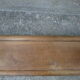 Wooden wall coat holder with 3 vintage hooks