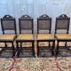 Set of 4 Renaissance cane chairs.