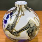 Murano glass soliflore ball vase