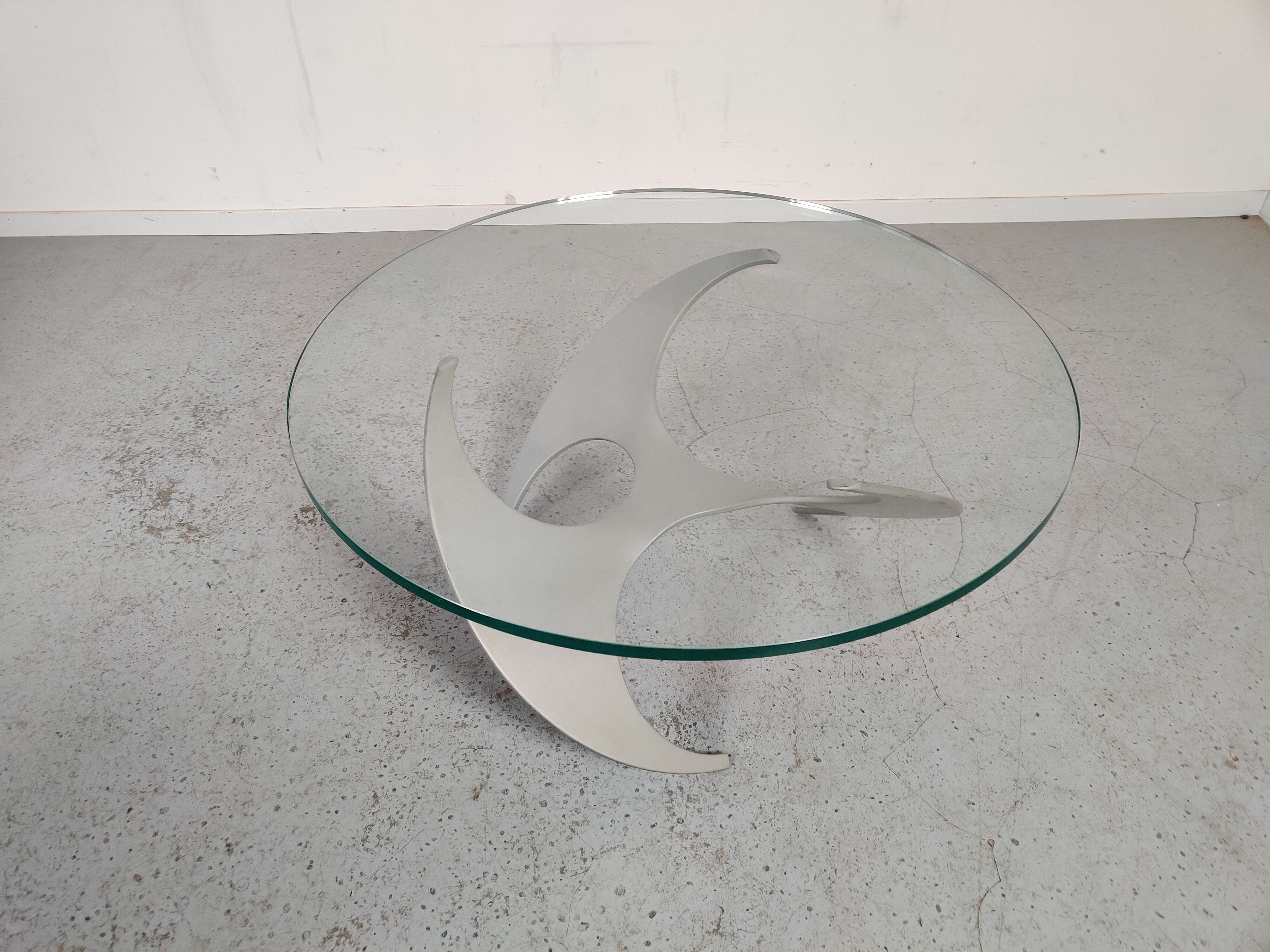 Coffee table "Propeller" by Knut Hesteberg for Ronald Schmitt, 70s