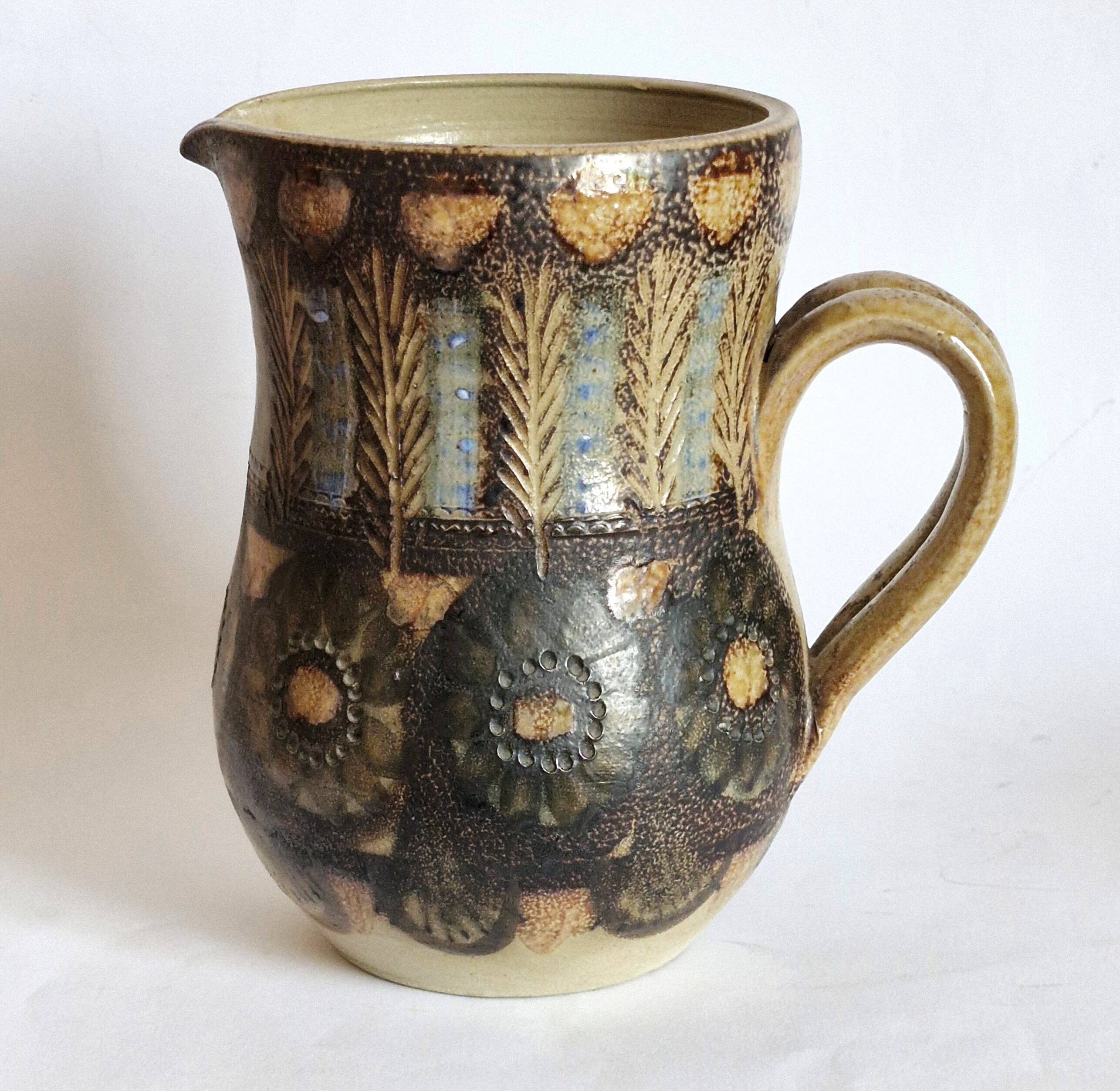 Ceramic vase pitcher by Jean Claude Courjault