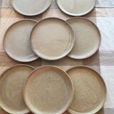 Lot of 8 flat sandstone plates