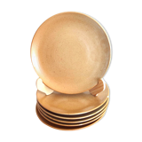 6 dessert plates Gres CNP village