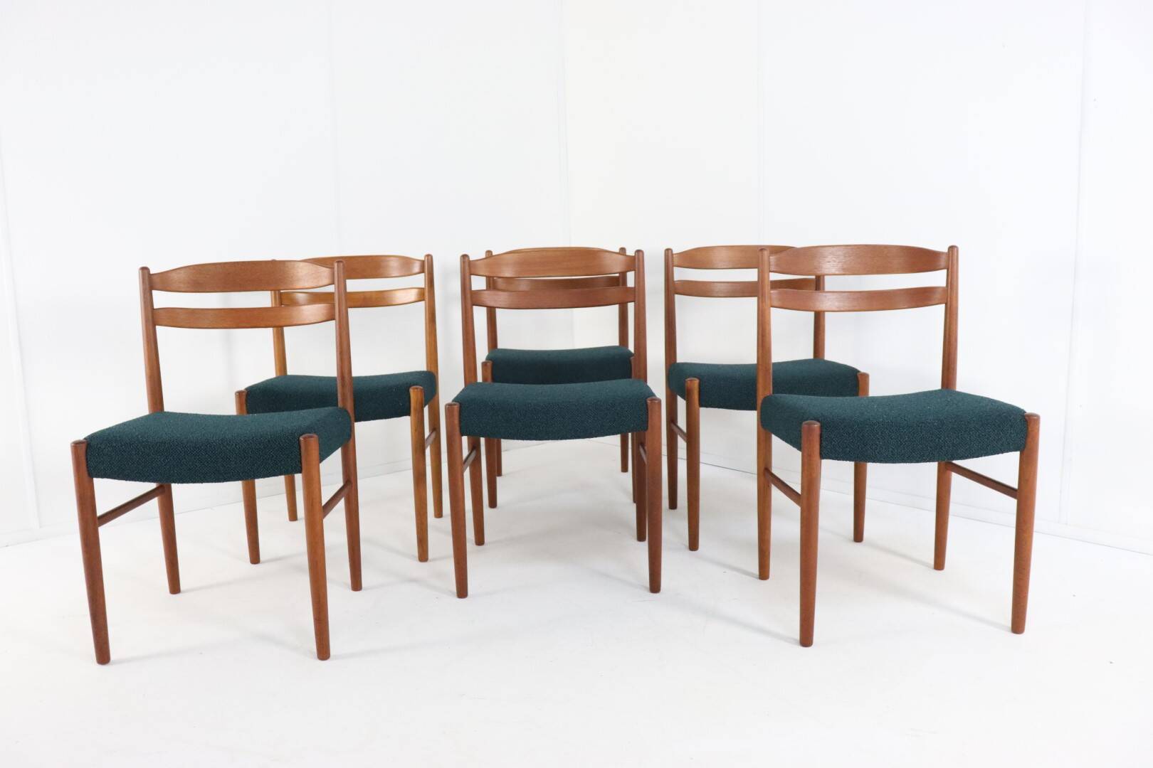Set of 6 Carl Ekström for Albin Johansson chairs 'Dalarna' teak