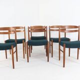 Set of 6 Carl Ekström for Albin Johansson chairs 'Dalarna' teak