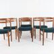 Set of 6 Carl Ekström for Albin Johansson chairs 'Dalarna' teak