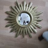 Miroir soleil en bois