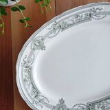 Oval ironstone platter from Saint Amand and Hamage, Medallion