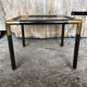 Coffee table tube metal black & gold vintage