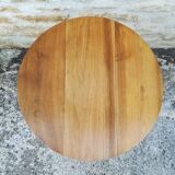 Walnut and copper pedestal table