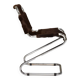Vintage Italian chair in cowhide and chrome, 1970s