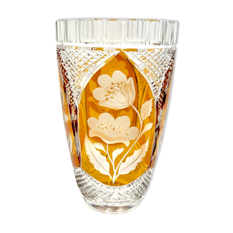 Crystal vase, Julia Glassworks, 1960s