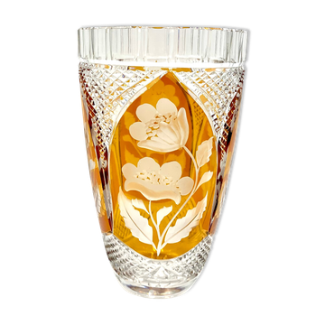 Crystal vase, Julia Glassworks, 1960s