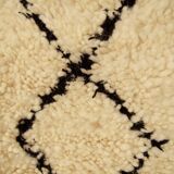 Tapis beni ouarain noir et blanc 200x300cl