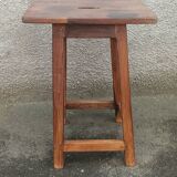 Old wooden high stool