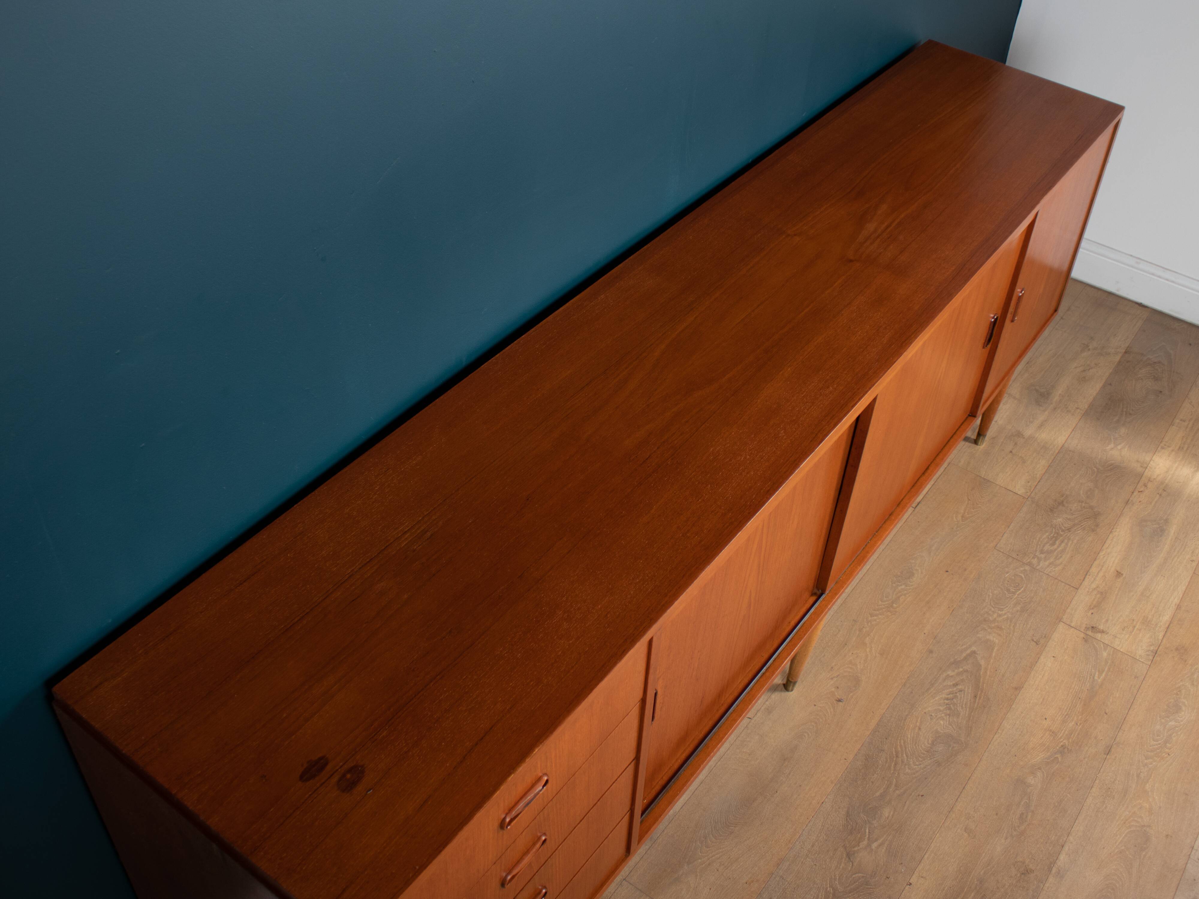 Retro Teak Danish 1960s Long Mid Century Sideboard