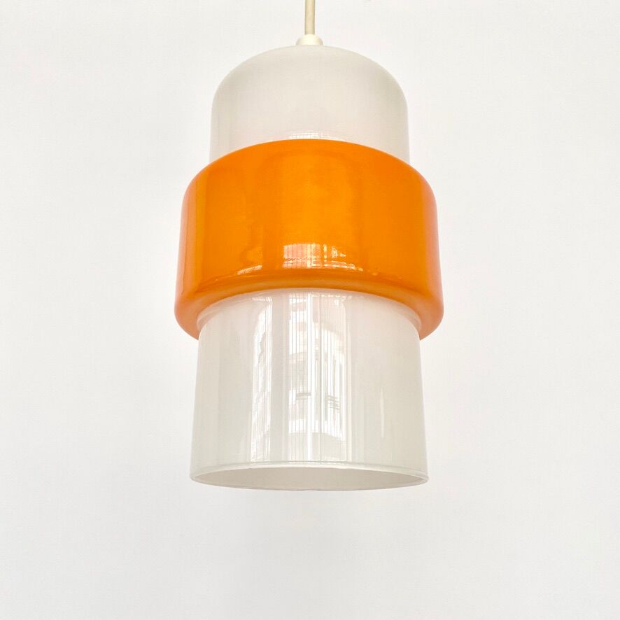Vintage opaline pendant lamp 70