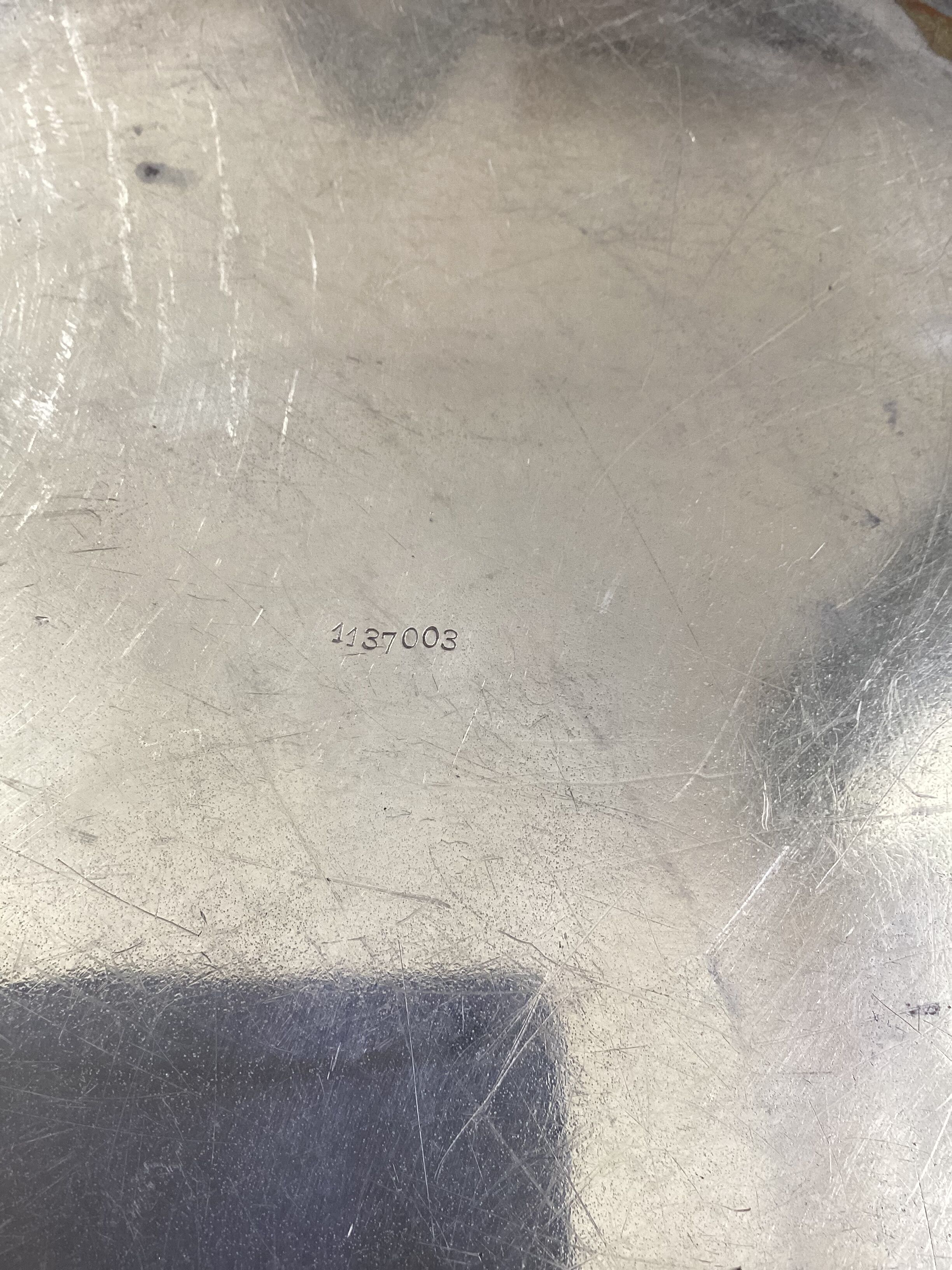 Old Christofle silver metal dish dimension: height -3cm- diameter 25cm-