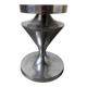 Brushed stainless steel console pedestal 1970