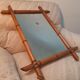 Old mirror Bamboo circa 1950 47x63cm