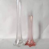 Pair of Art Nouveau glass soliflore vases