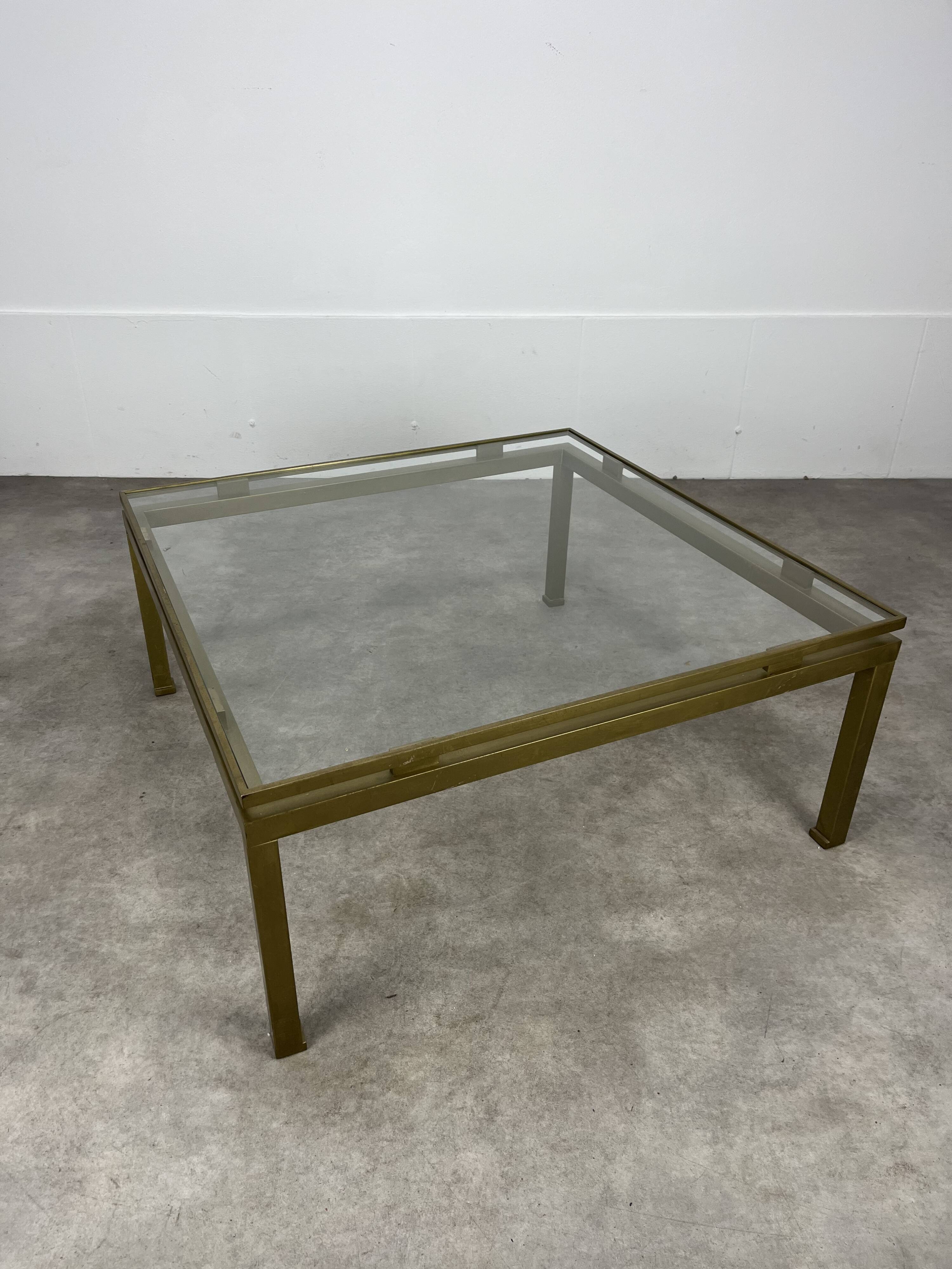 Table basse Guy Lefèvre pour Maison Jansen 1970