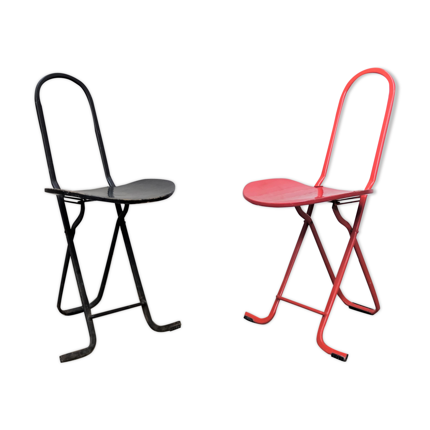 Set of 2 folding chairs by Gastone Rinaldi for Thema