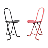 Set of 2 folding chairs by Gastone Rinaldi for Thema