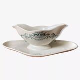 Old iron clay sauceboat