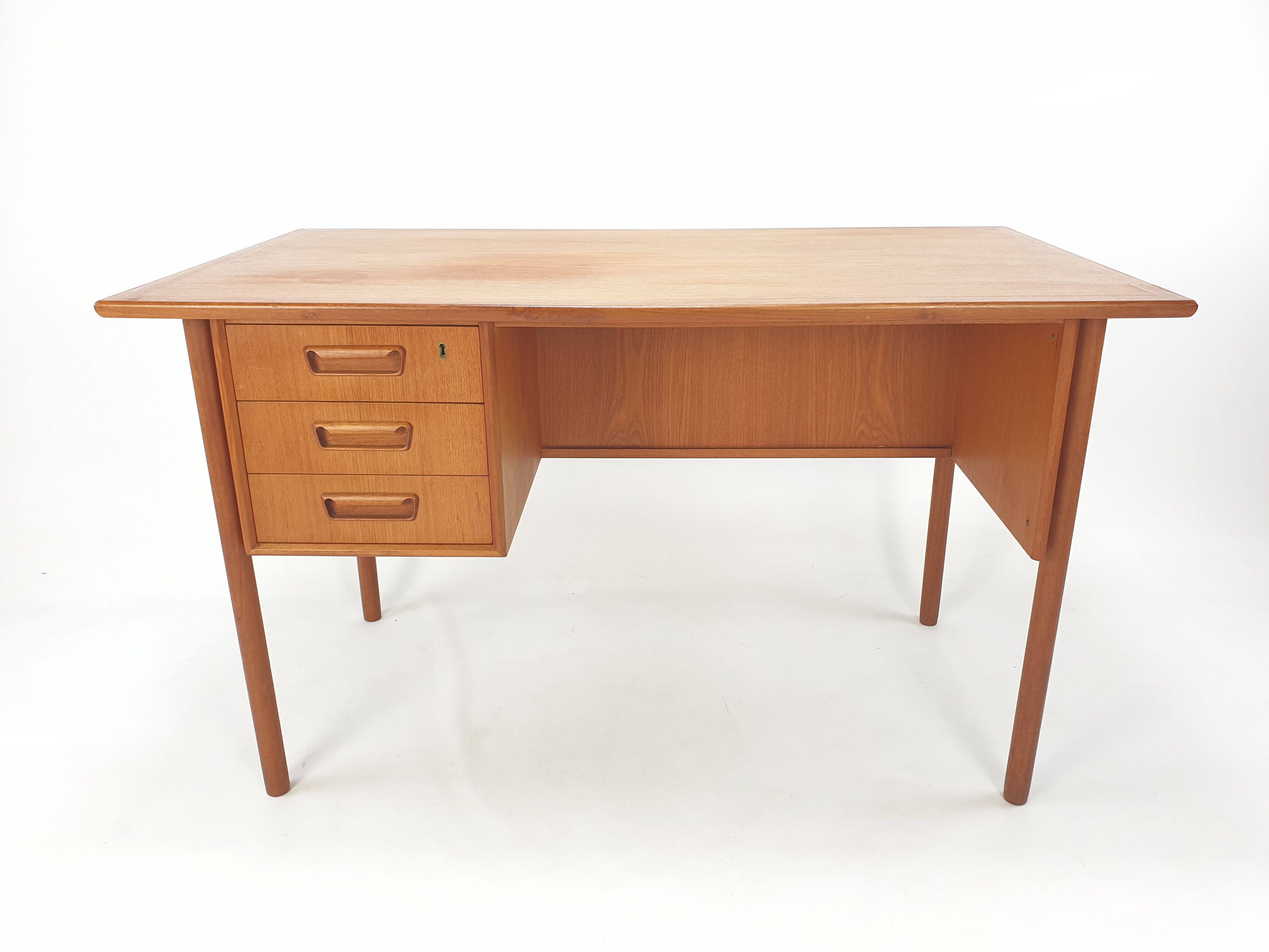 Danish Teak Desk by Gunnar Nielsen Tibergaard, 1960s