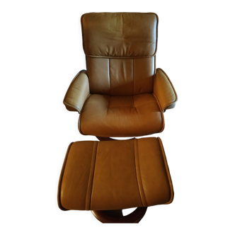 Stressless armchair and footstool